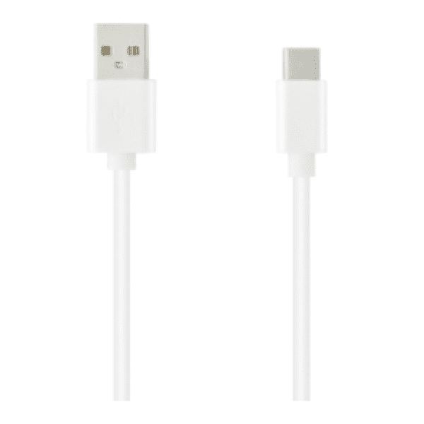 KEY USB-A To USB-C Kabel 3A 1m Hvit