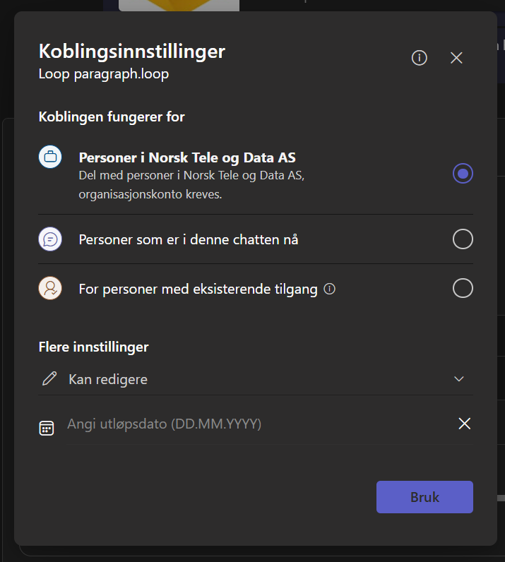 Loop hvem kan se