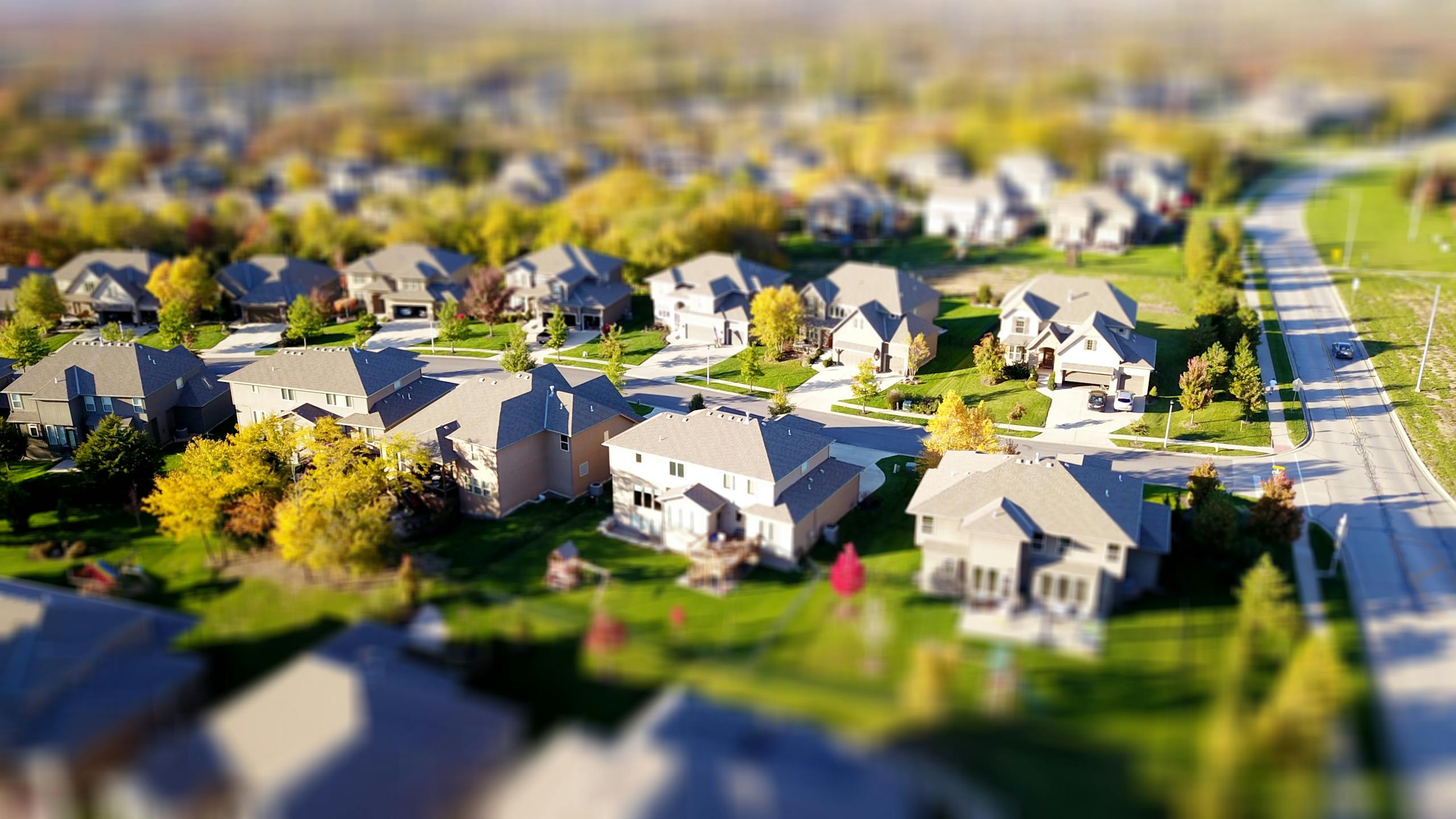 High angle shot of suburban neighborhood 1546168 scaled