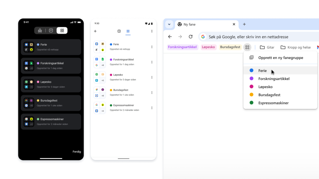 Tab groups