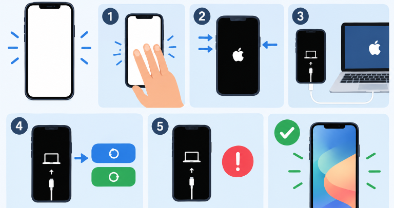 Iphone hvit sjkerm